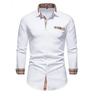 Men's Casual Plaid Button Down Shirt