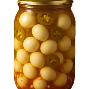 Da Bay Pickle Factory+Crazy Cajun Quail Eggs+Snack+Jalapeños Cajun seasoning+protein Canned Jar Food