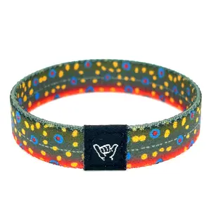 Brook Trout Skin Hang Loose Band Wristband Bracelet
