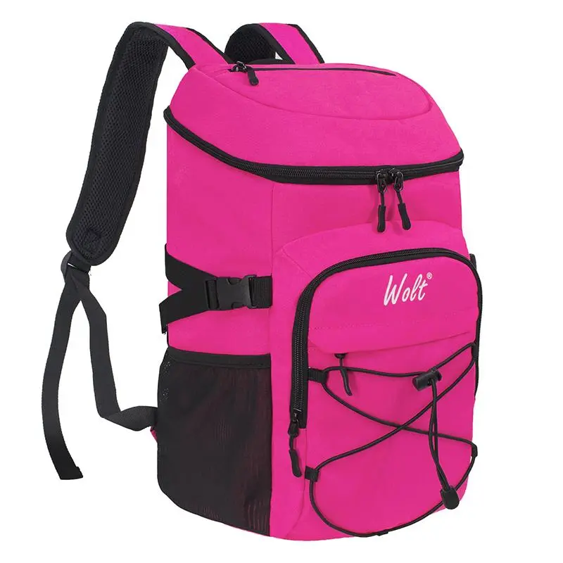 Wolt Cooler Backpack 20L, Sturdy Ripstop Nylon Insulated Bag with Leakproof Compartment, Holds 24 Cans for Hiking & Camping, Durable Insulated Bag, Insulated Travel, Leakproof Cooler Compartment, Backpacks, Beach, Sports, Cooling