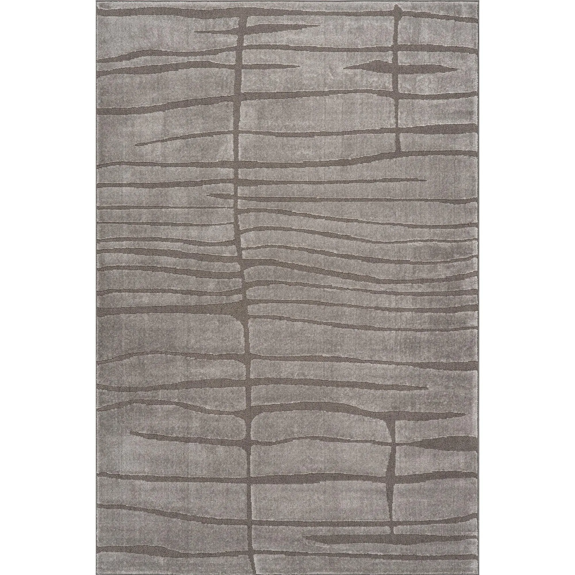 nuLOOM Marcelline Modern Geometric Area Rug - Abstract Lines, Medium-Thickness Rectangle Floor Rug, Sun-Washed Neutrals, High-Traffic Multi-Room Piece for Bedroom Decor