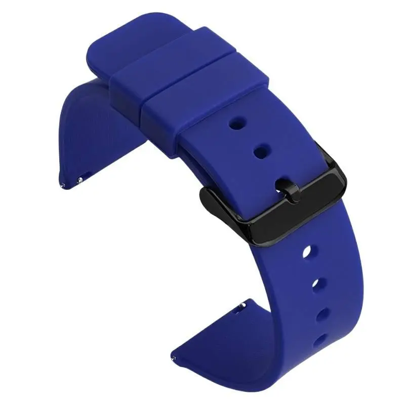 Waterproof silicone watch strap, rubber quick-release flat universal strap for men and women's smartwatches Waterproof silicone watch strap, rubber quick-release flat universal strap for men and women's smartwatches
