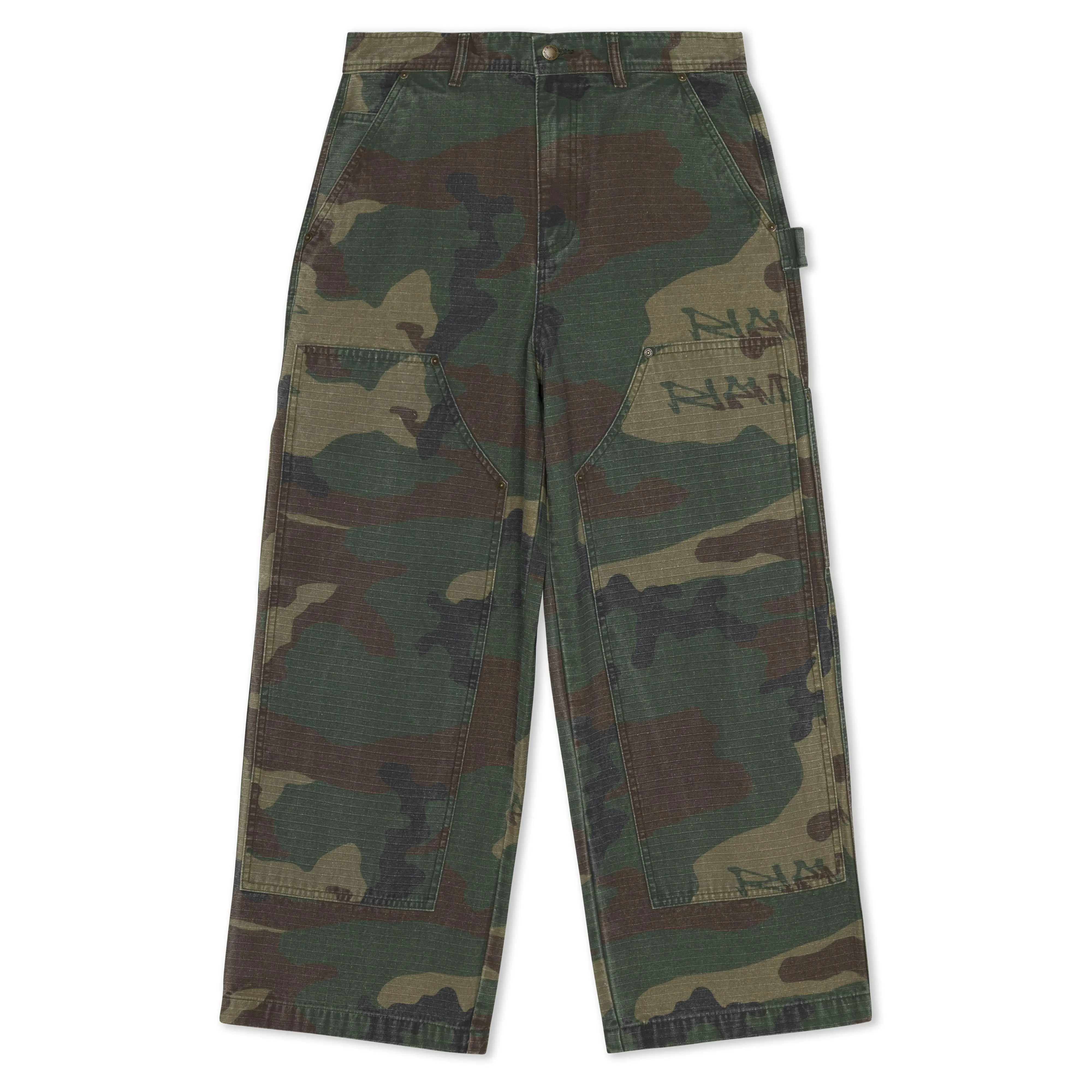 Women's Tactical Camouflage Military Cargo Pants - 28/XS Extra Wide Leg Clothes with Button, Zipper, Functional Pockets, Carpenter Bottoms, Activewear With Pockets, Tactical Pants, Camouflage Pants