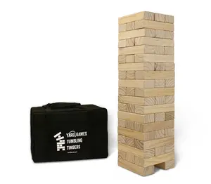 Giant Tumbling Timbers Yard Game Set with Carrying Case