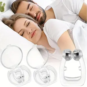 2pcs/4pcs Anti-snoring Artifact, Silicone Magnetic Anti Snoring Nose Clip, Male and Female Creative Sleep Aid To Alleviate Snoring and Improve Sleep