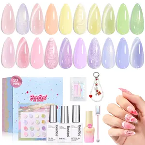 Beetles Spring Manicure Gel Polish Set, Taste of Spring DIY Nails Art Gift for girl Gift for woman gel x nails  salon nails at home Cutics Easter Nail Designs Spring FloralNails VacationNails newyearnewme valentinesday