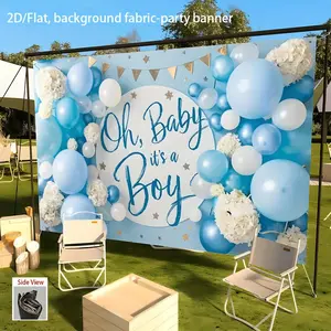 1 PC 2D Flat blue balloon garland reusable Artistic Decorative Stylish Modern Polyester Wall Hanging for Interior Decoration Indoor Use High Quality