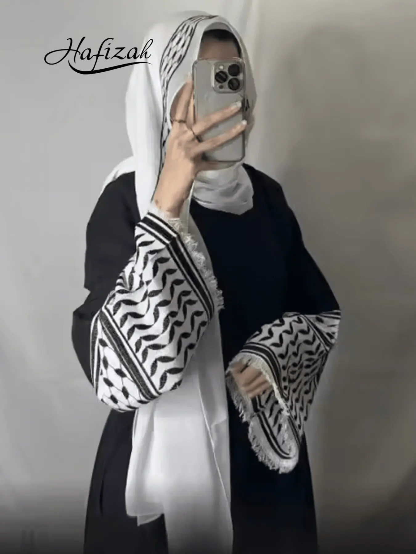 Hafizah Embroidered Chiffon Robe, Fringe Dubai Abaya, Abayas For Eid, Modest Abaya, Women's Dress, Elegant Islamic Clothing, Soft and Plush, All Seasons Outerwear, Embroidery Abaya, Modest Muslim Outfits