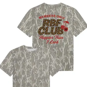 Unisex RBF Club MHC Mossy Oak Bottomland Camo Printed Shirt, Stretch Fabric, Streetwear Casual Wear Mossy Oak Tee, Camo 3D T Shirt