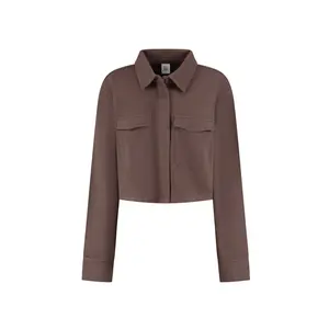 Moon Classic Short Blouse- Chocolate