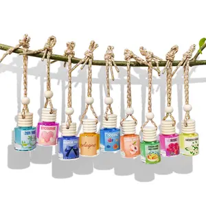8ML car air freshener, hanging fragrance oil diffuser, car natural fragrance fruit perfume, lasting 30, home, bedroom, bathroom, gift