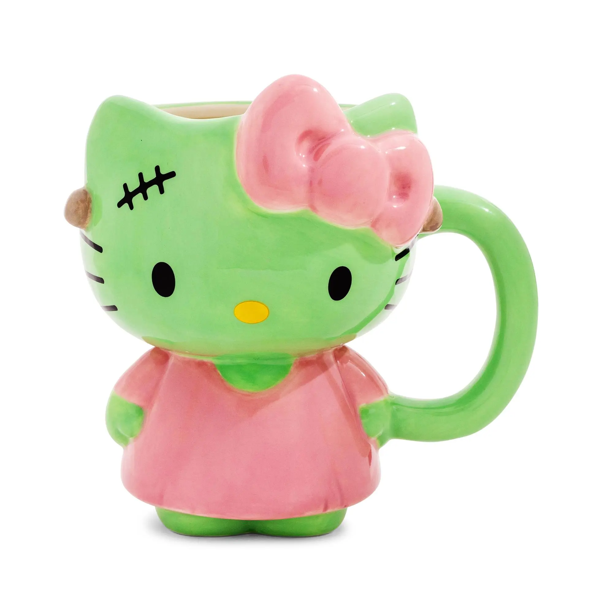 $21.99 | Sanrio Hello Kitty Frankenstein Pink Dress 20-Ounce Ceramic 3D Sculpted Mug