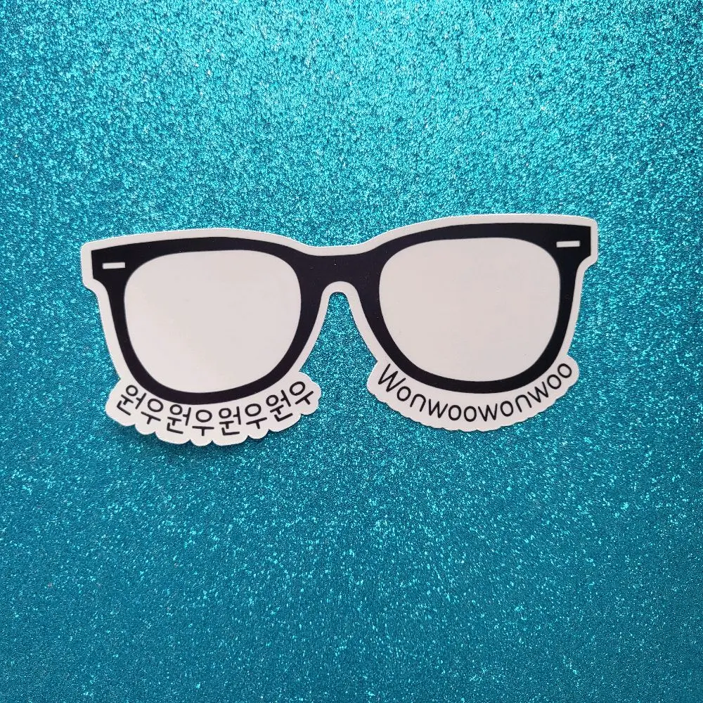 Seventeen Wonwoo Sticker, wonwoo glasses, Svt Fan Merch Sticker, Jeon Wonu Sticker, Wonwoo Military enlistment, Carat fan gift