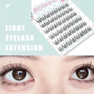 MIXIAOHE 48 Clusters DIY False Eyelashes | Invisible Band & Pre-Glued, Beginner Friendly | Achieve Natural Ghost Lashes Look at Home! DIY Eyelash Extensions #ClusterLashes #GhostLashes #BeginnerFriendly