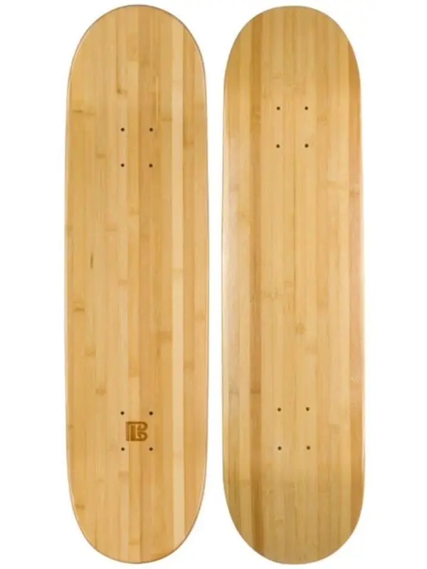 Bamboo Blank Skateboard Deck - Deep Concave, 4th Generation Hybrid Construction for Maximum POP, Strength, and Sustainability