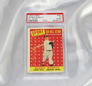1958 Topps Mickey Mantle All Star Card PSA 5