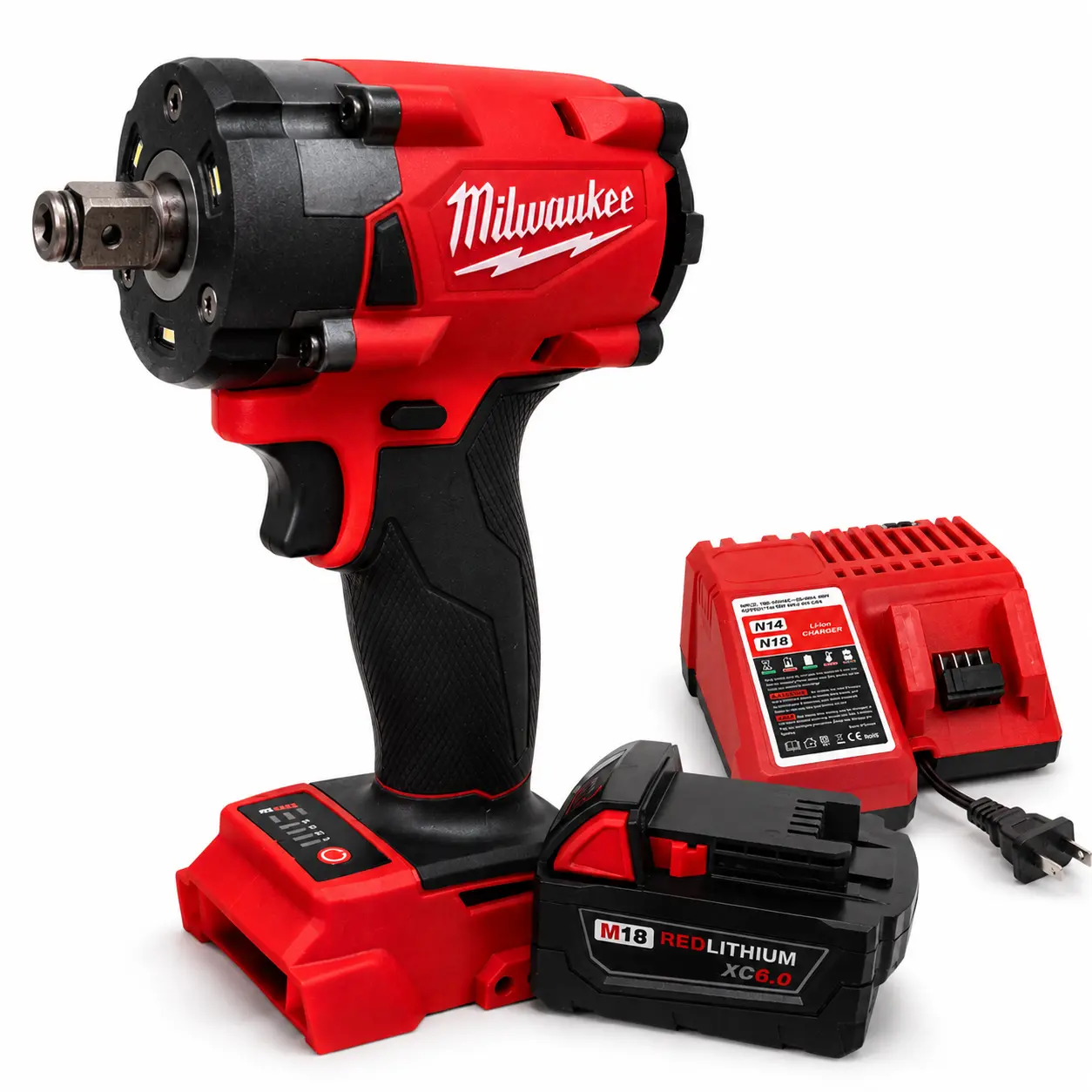 Milwaukee FIW212 18V Brushless Cordless Impact Wrench (500Nm) Battery Kit, Power Tools for Auto & Furniture Assembly, Brushless Cordless Ratchet Multitools & Accessories