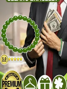 Natural Lucky Wealth Gelang Bracelet, Beaded Bracelet Charm, Lucky Wealth Bracelet for Men and Women, Trendy Jewelry