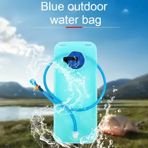 2L Leak Proof Hydration Water Bladder, Food Grade EVA Water Storage Bag with Kink-Resistant Tube, Portable Water Reservoir for Running, Cycling, Hiking & Outdoor Camping