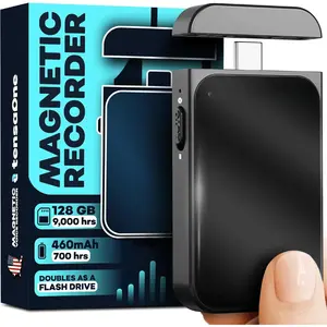 Voice Activated Recorder - Mini Audio Recording Device with  Mount, Small Portable Digital Recorders, Microphone Devices with AI  Noise Reduction,  Sound, 128GB-9000 hrs