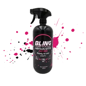 Bling Chemicals Absolute Acid - Rust Remover & Wheel Cleaner for Automotive - Powerful Degreaser for Hard Water Stains - Strong Car Detailing Products