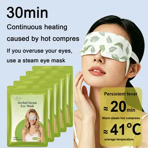 5 Pack Self-Heating Steam Eye Masks, Disposable Warm Eye Pads for Eye Relaxation, Dry Eyes & Sleep Support