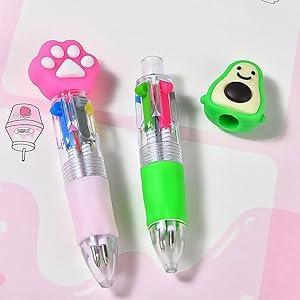 Random 16/26Pcs Mini Multicolor Pens in One 4-in-1 Cute Pens Bulk for Kids,Smooth Writing,Premium Quality Stationery Fun Kawaii Ballpoint Pen for Birthdays and Children's Party Favors Gifts,Teacher School Supplies Student Gift Easter Basket Stuffers