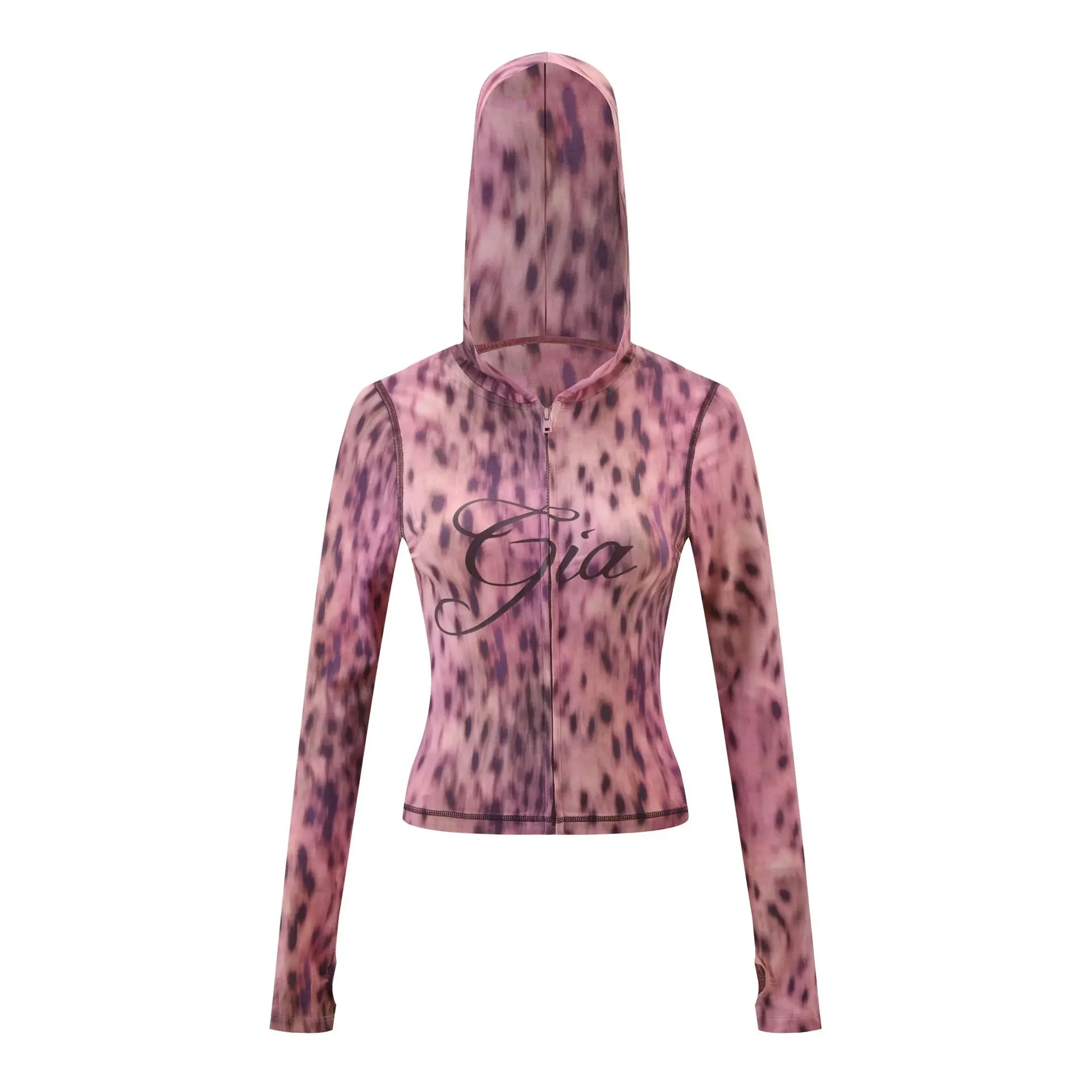 Pink tiger patterned jacket
