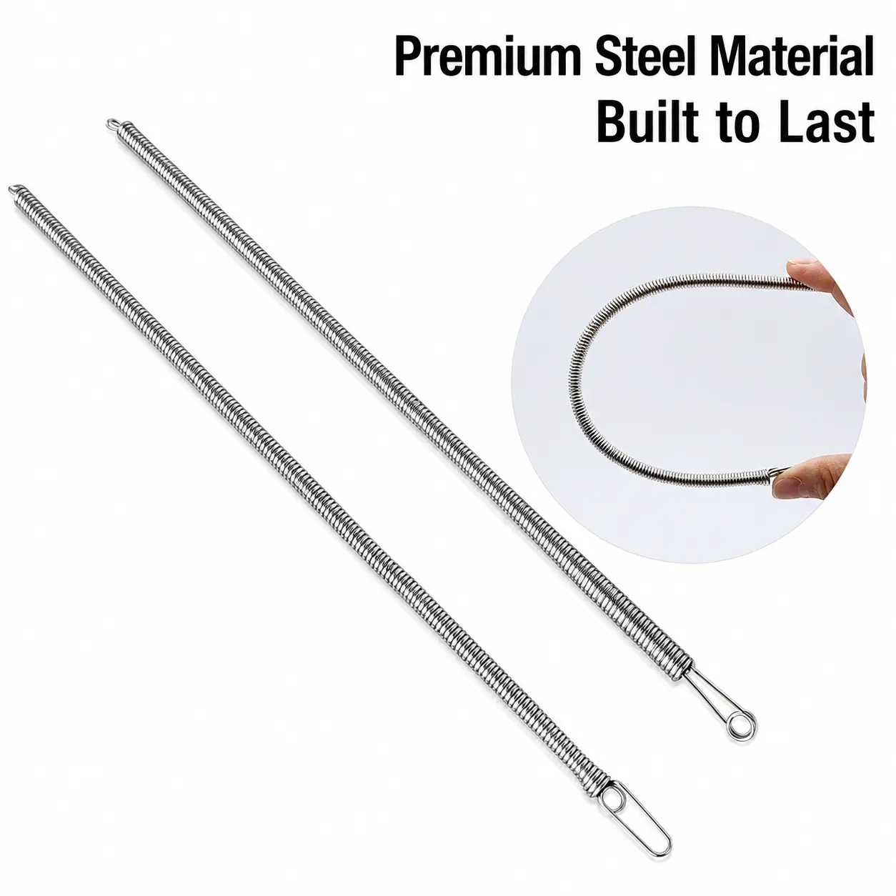 Flexible Spring Drawstring Threader Tool for Elastic, Ribbon and Waistbands