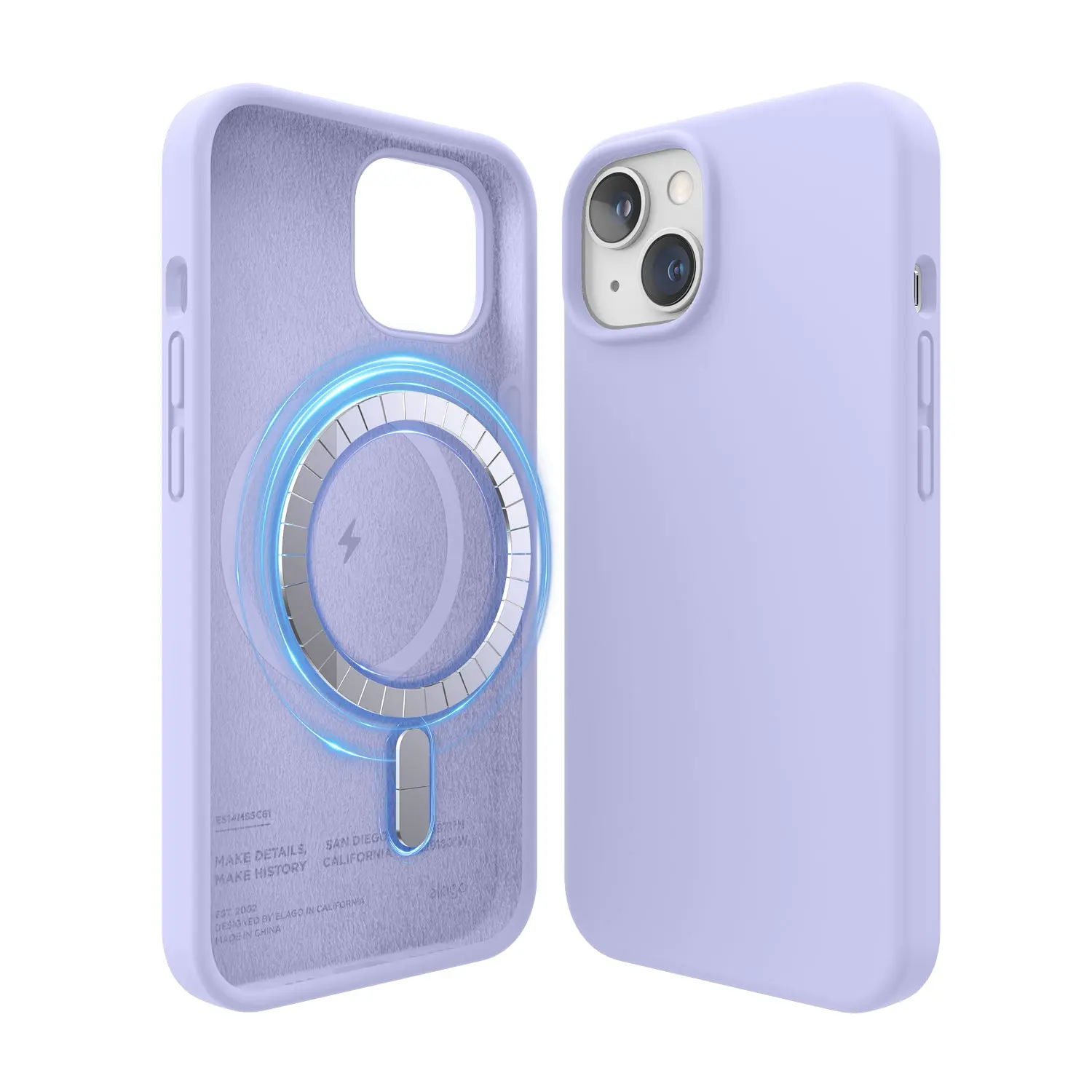 elago MagSafe Silicone Full Body Protective Phone Cover for iPhone 14 - Shockproof Casing, Wireless Charging Ready, Grip That Holds, Splash-Safe Silicone, Easy Wipe-Clean Stylish Protective Cover Mobile Accessory [5 Colors]