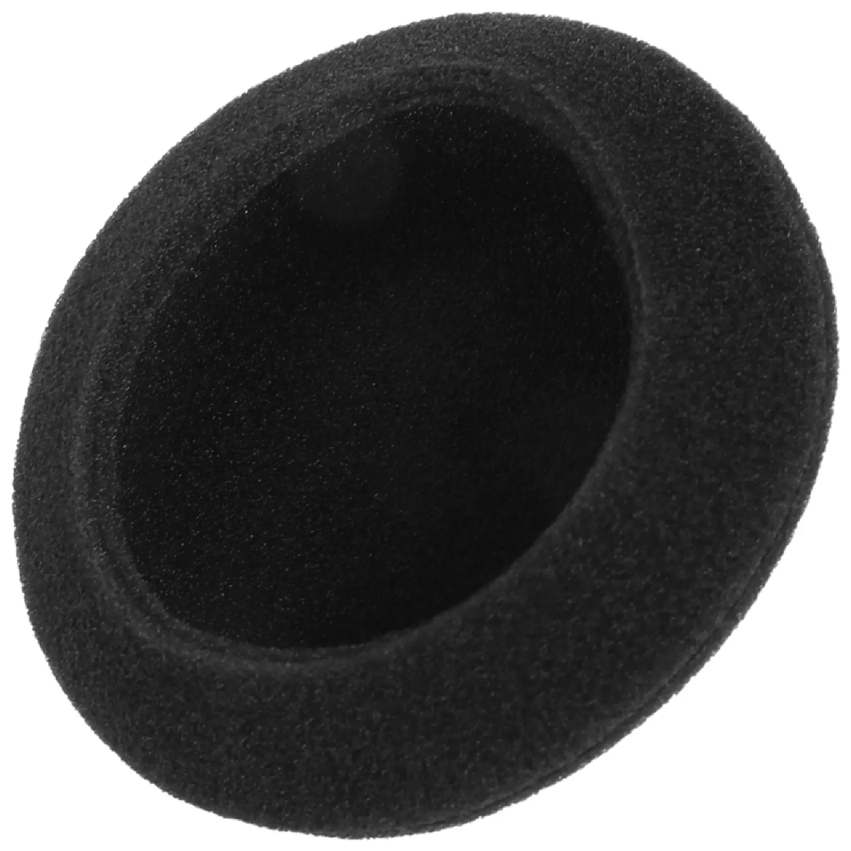 Black Replacement Ear Foam Pads (4 Pairs) - 55mm, 60mm, 6cm (2.4in, cm) Sound Insulation Audio Accessories for Headphones, Replace Worn Earphone Covers