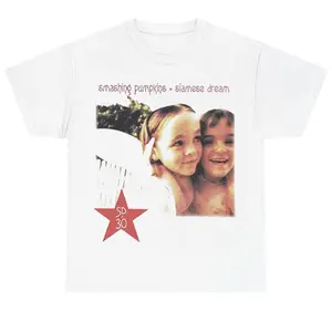[100% Cotton] Siamese Dream 30Th Anniversary Tee, Smashing Pumpkins Classic Tour Shirt, Retro Band Merch, Unisex Menswear Womenswear Top Golf Gift T-Shirt For Men And Women