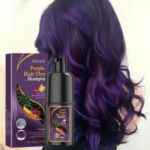 Purple Hair Dyeing Shampoo - Deep Cleansing, Uniform Coloring, Natural Curling, Moisturizing Hair, Suitable for All Hair Qualities, Haircare