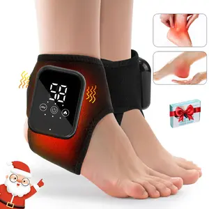 Electric Heated Foot Massager, Wireless Ankle Heating Pad, Portable Foot Warmer, Rechargeable Foot Spa Tool for Men and Women 1pc/2pcs