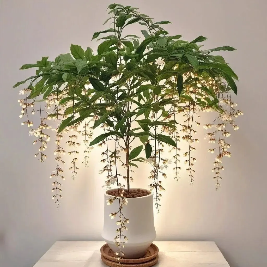 【Buy 2 Get 1 Free】Rare BridalVeil Jasmine Seeds Weeping Jasmine Climbing Plants Easy to Live Four Seasons Sowing Fragrant Non-GMO Garden Home Balcony for Indoor Outdoor Use