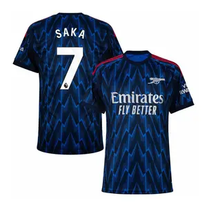 Saka #7 Arsenal Team Champions League/Premier League 2025/26, Breathable Quick Dry Short Sleeve Athletic Tops for SAKA Fans, Football Collectors & Streetwear Enthusiasts