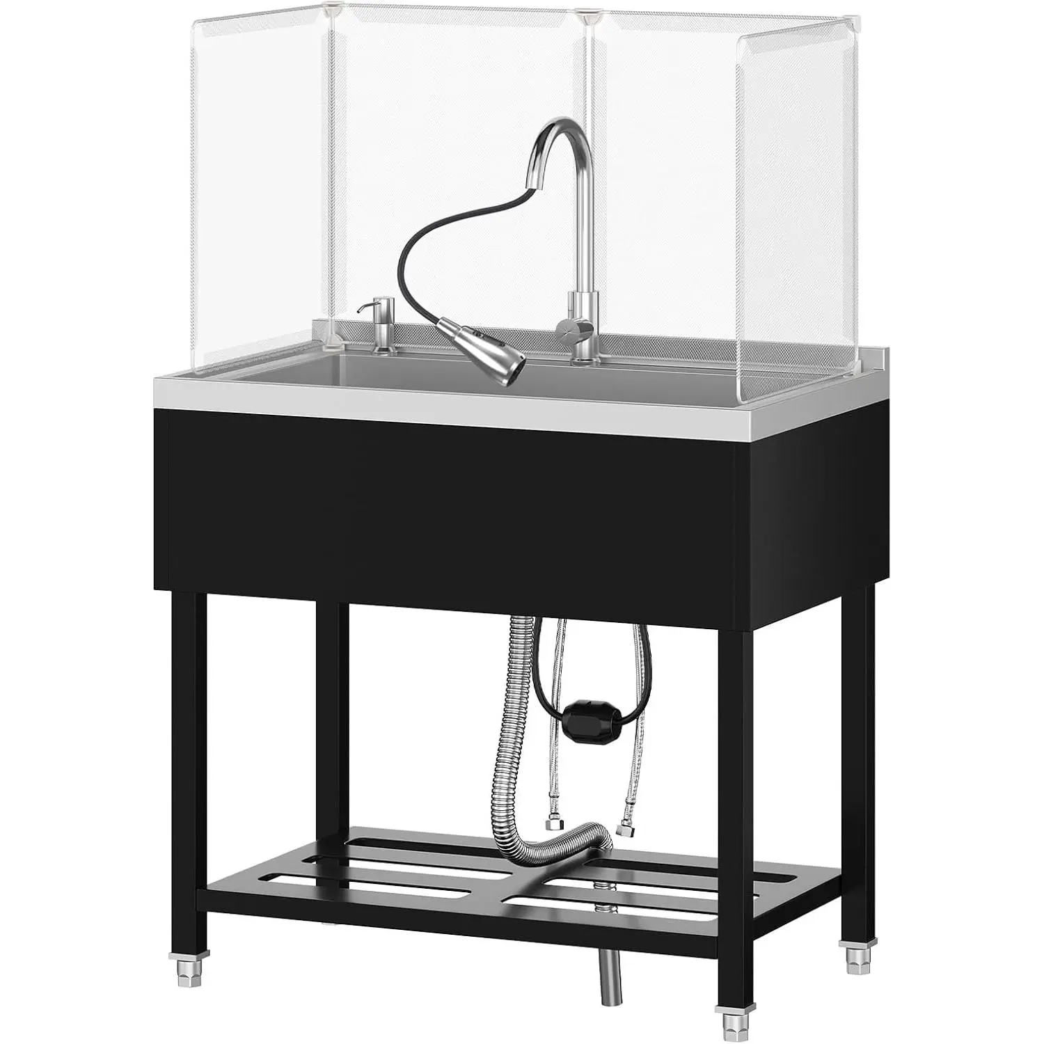 Black | Extra Deep | With Backsplash