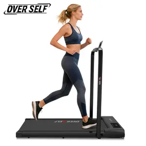 OVER SELF Treadmill 6.2MPH Walking Pad with Incline, Quiet Motor 300LBS Weight Capacity 2-in-1 Running Machine for Home & Office Fitness Under Desk Treadmills for Home with Remote Control