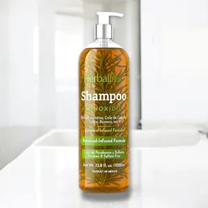 1,000ML Minoxidil 5% shampoo W/ Pcs of Rosemary ,Cinnamon, Aloe, Mint real Botanicals for hair growth , hair loss prevention shampoo