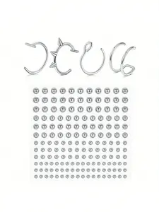 5PCS Fake Lip Ring Fake Lip Piercing Fake Piercings Fake Nose Ring Hoop Fake Face Piercing Fake Lip Stud Fake Nose Stud Stick On Fake Eyebrow Piercing Fake Eyebrow Ring Fake Piercing Balls Silvery Golden Nose Piercing Jewelry