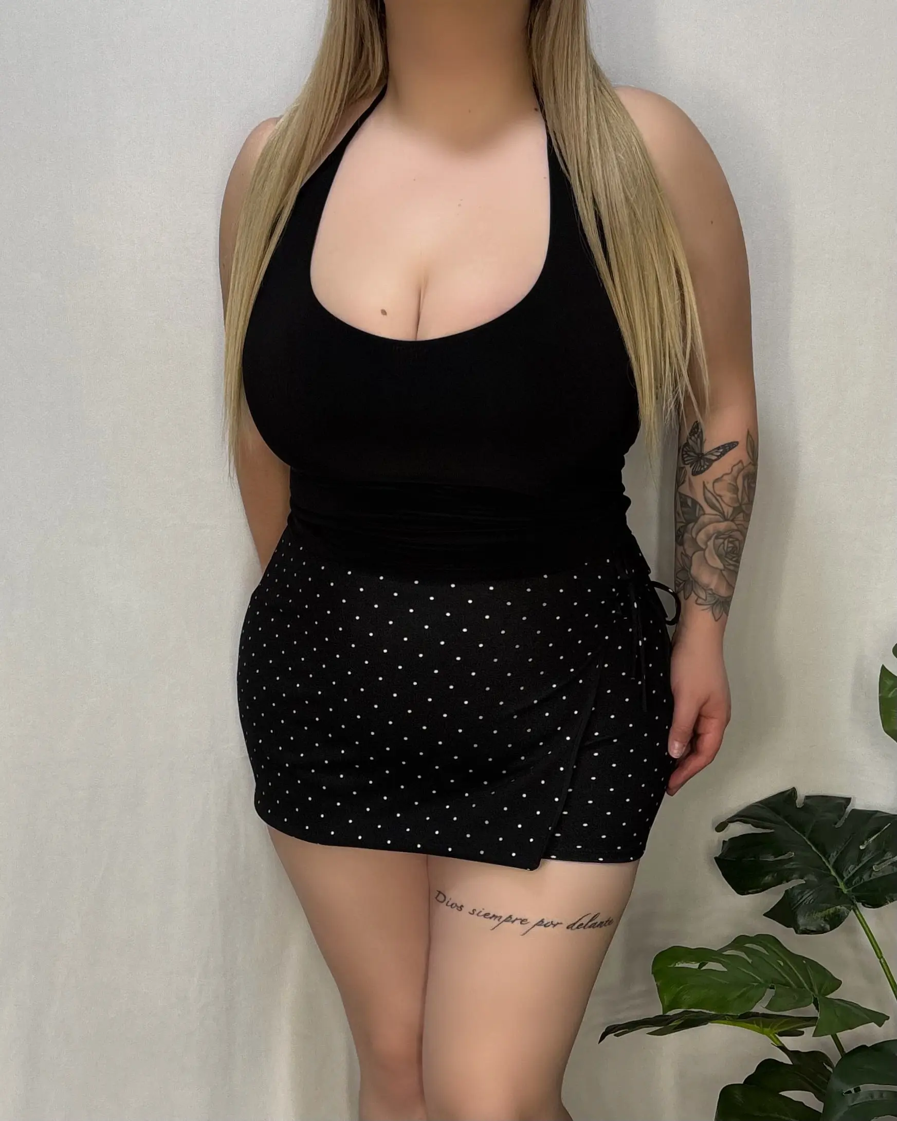 Dessi Polka Dot Skort (Black)