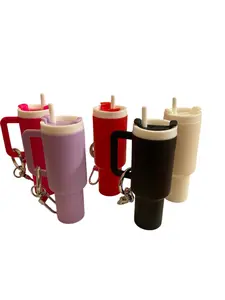 Mini Tumbler Keychain with Wrap Design