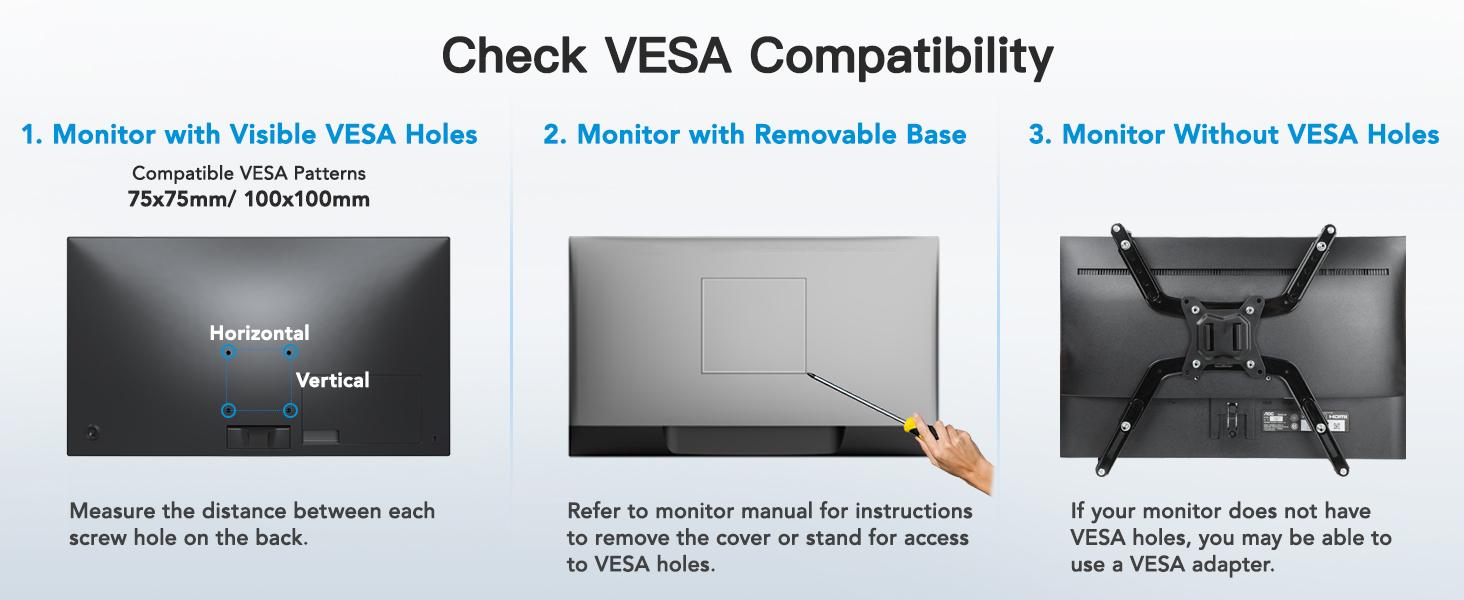 HUANUO Triple Monitor Mount for 17'' to 32'' Screens, Gas Springs Adjustment Triple Monitor Stand with Swivel, Tilt, Rotation, Clamp & Grommet#TikTokShopBlackFriday