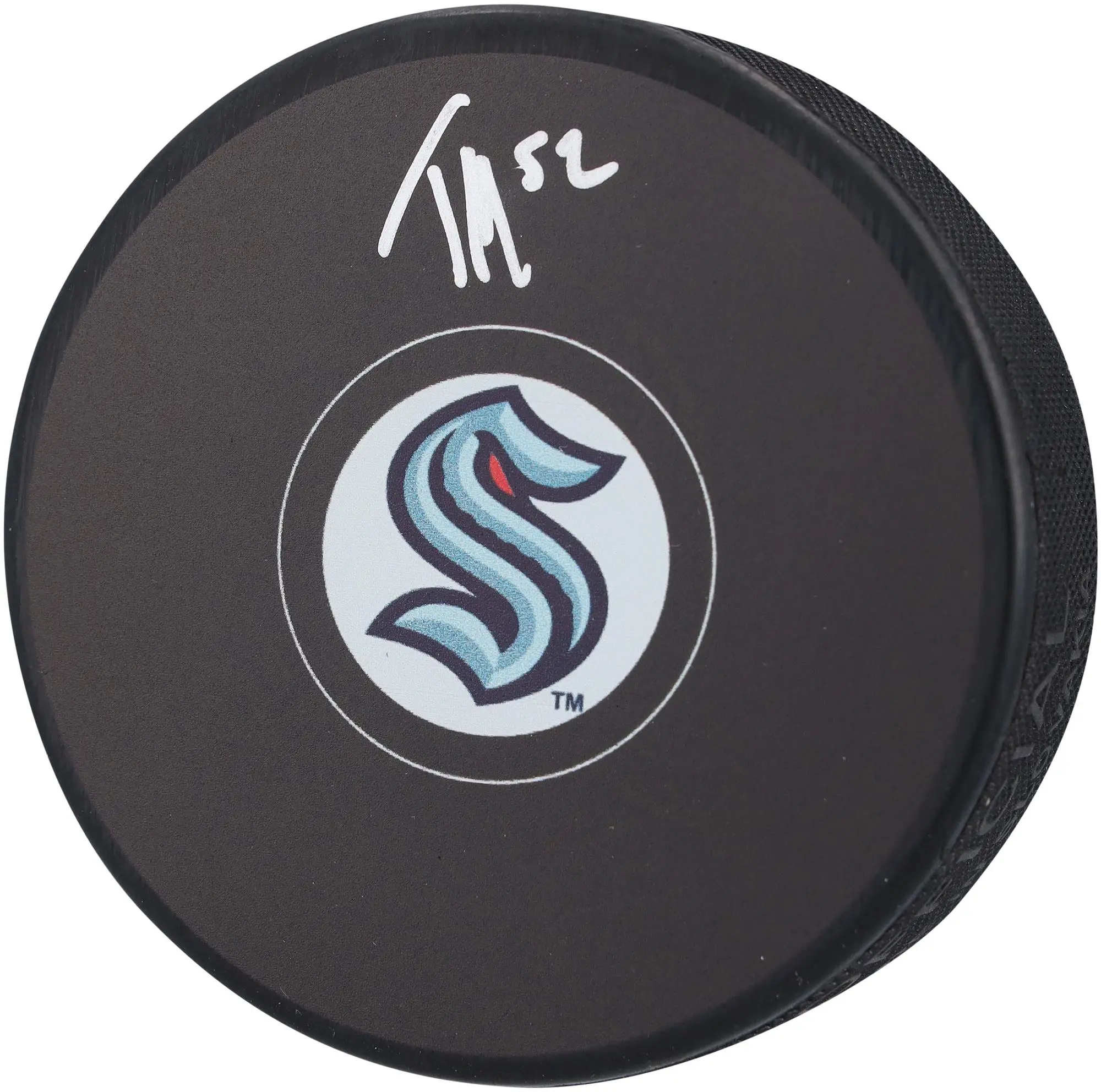 Tye Kartye Seattle Kraken Autographed Hockey Puck - Fanatics Authentic Certified