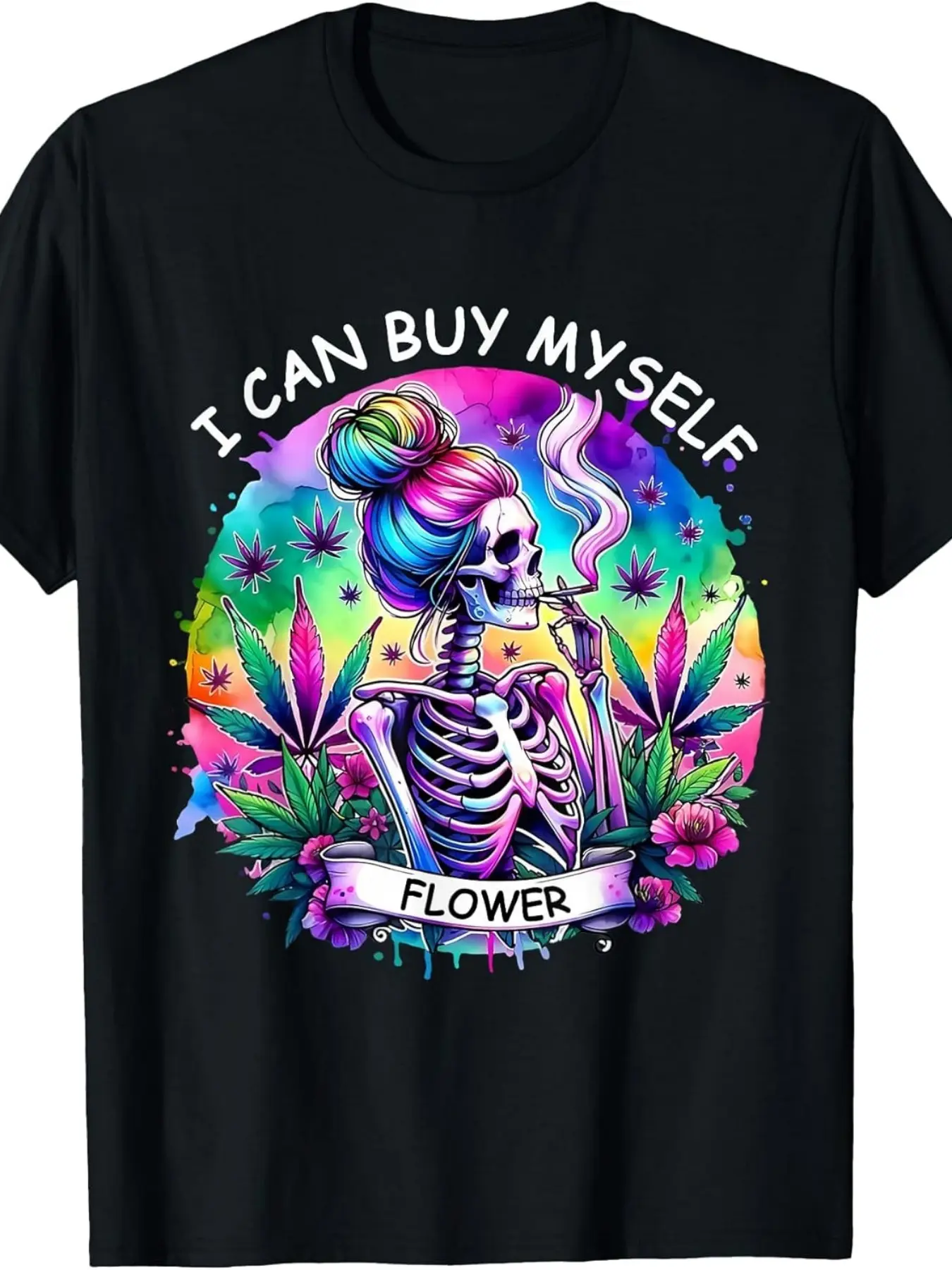 420 Cannabis T-Shirt Featuring The Phrase 'I Can B unisex soft cotton short sleeve t shirt, vintage graphic casual tee for men women teens, perfect birthday holiday gift for camping travel gym daily street  wear