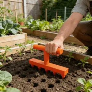 3D Printed Garden Seed Planter, Home Vegetable Flower Germination Tool, Balcony Garden Precision Hole Puncher, Potted Plant Nursery Aid, Easy Operation
