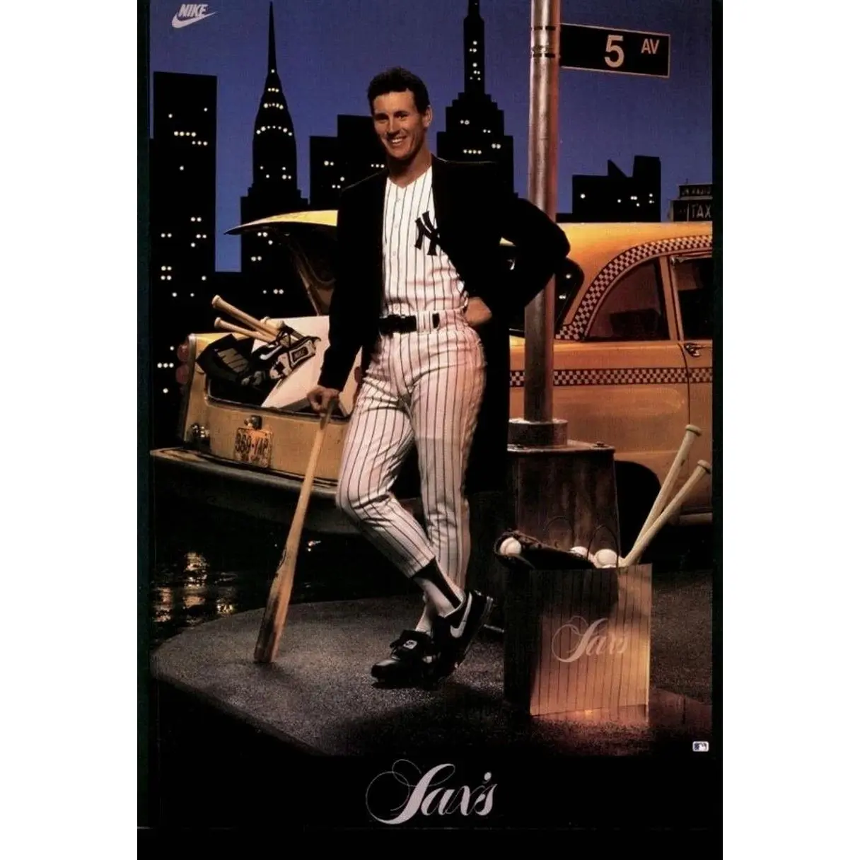 1982-92 Nike 5x7 Poster Cards #290895 Sax's (1989) Steve Sax