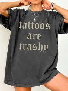 Women's Slogan Print Round Neck Short Sleeve T-Shirt, Casual Fashion Tee for Daily Wear & Outdoor Activities, Summer Women's Clothing, Casual Fashionable Top