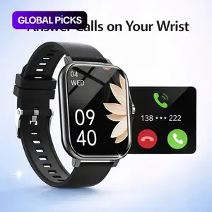 Smartwatch with Wireless Calling & Dialing, Multiple Sports Modes, App Notifications, Alarm Reminder and Music Playback, Compatible with iPhone and Android, Multifunctional Smart Watch