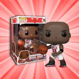 Funko Pop! NBA Bulls White Jersey Michael Jordan 10" Special Edition  #76